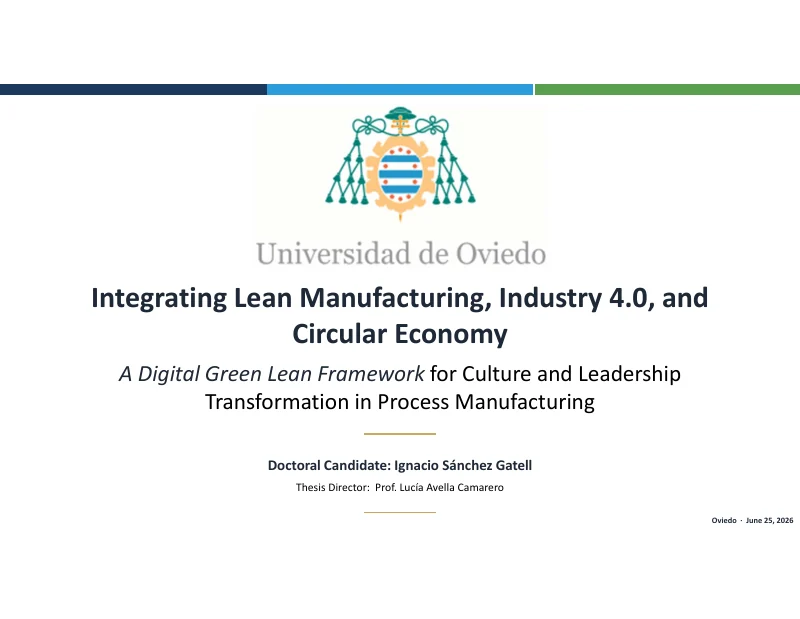 Preview of Digital Green Lean: the doctoral defence